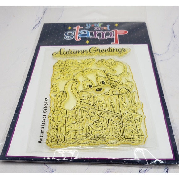 Autumn Leaves Your Next Stamp Clear Acrylic Stamp CYNS472 - Picture 2 of 4